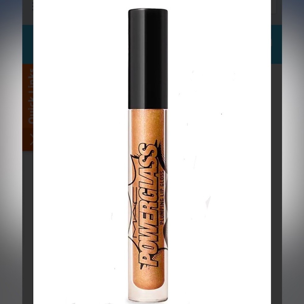 NEW FULL SIZE MAC POWER GLASS PLUMPING LIP GLOSS IN SHADE BEAUT BRUT